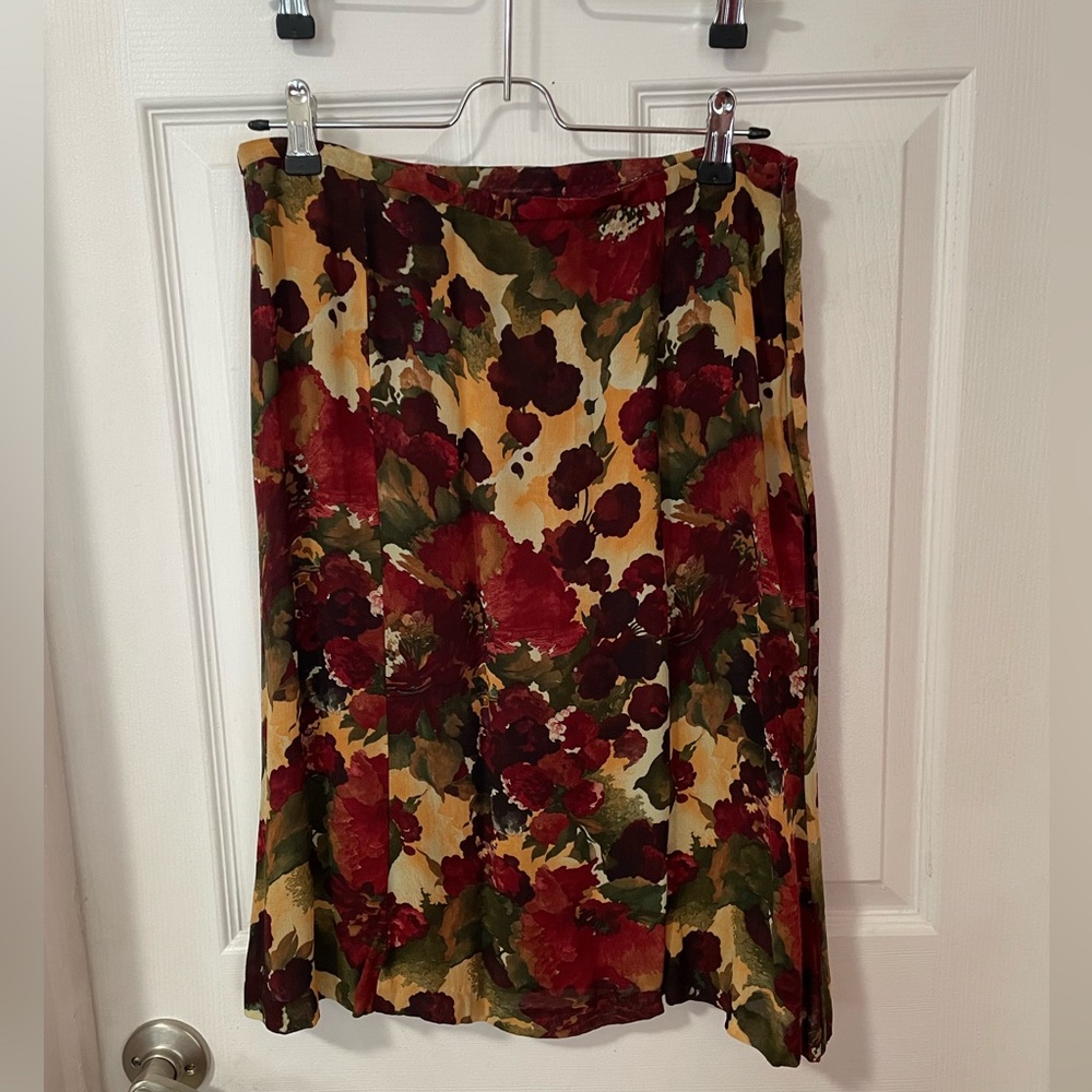Floral Skirt Unit Collection Corte Ingles Spain size 44